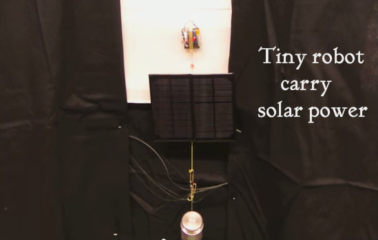 robot with carry solar power