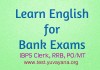 English practice test for bank exams