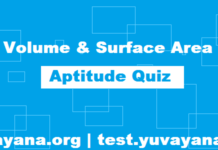 Free Aptitude Quiz | Volume and Surface Area Aptitude Quiz