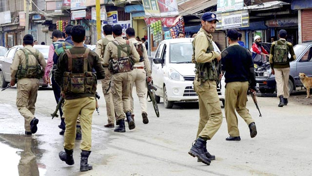 Special Operation Group (SOG) of Jammu and Kashmir Police search for militants