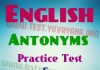 English Antonyms mcq Practice test -1