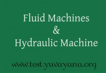 Fluid Machines and Hydraulic Machine objective question answers