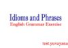 Idioms and Phrases English Grammar Exercise