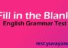 fill in the blanks english grammar exercise