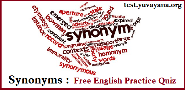 Synonyms: Free English Grammar Mock Quiz