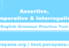 Assertive, Imperative & Interrogative English Grammar Practice Test