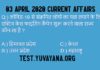03 April 2020 Current Affairs in hindi