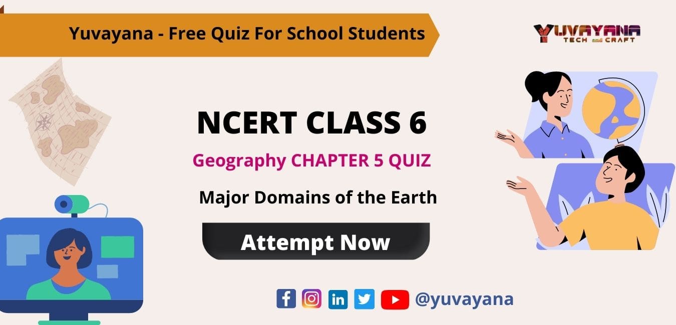 NCERT Class 6 Geography Chapter 5 MCQ Questions Answers Test - Major ...